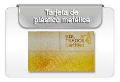 Metallic plastic card
