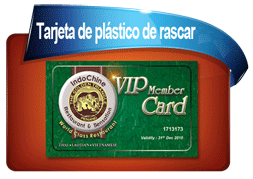 Plastic scratch card